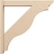 Ekena Millwork 6-in W x 40-in D x 40-in H Funston Slat Rough Cedar Woodgrain TimberThane Outlooker, Primed Tan OUTUR060X40X40FST24RCPR - alternate 5